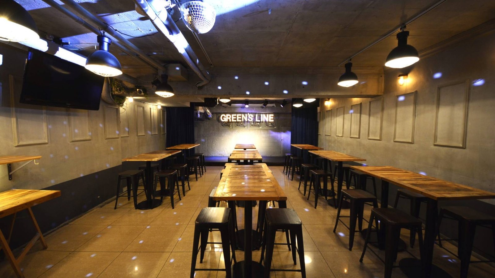 渋谷貸切パーティー GREEN’S LINEの内観