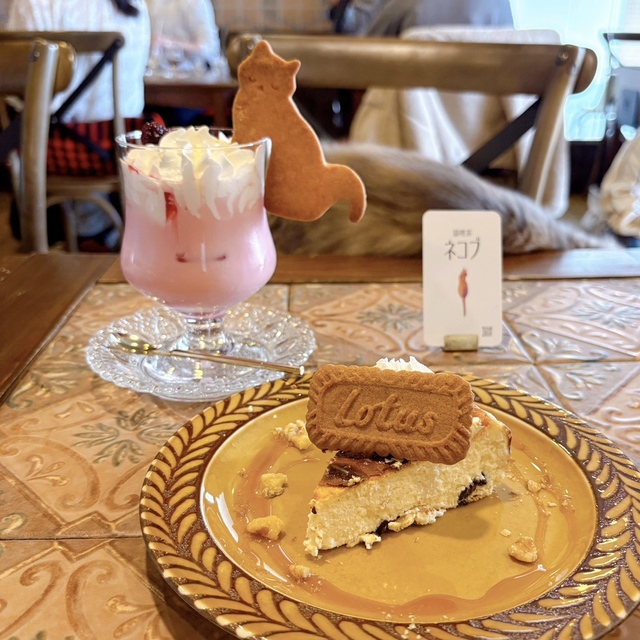 猫喫茶ネコブの料理（パフェ・スイーツ）